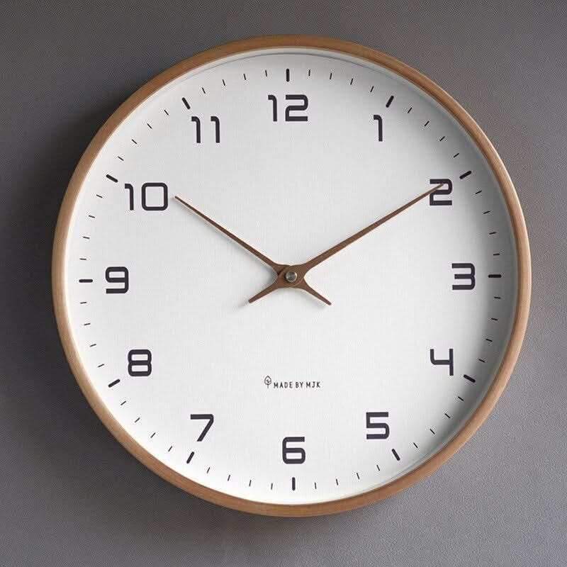 Scandinavian Wooden Wall Clock – photo 3