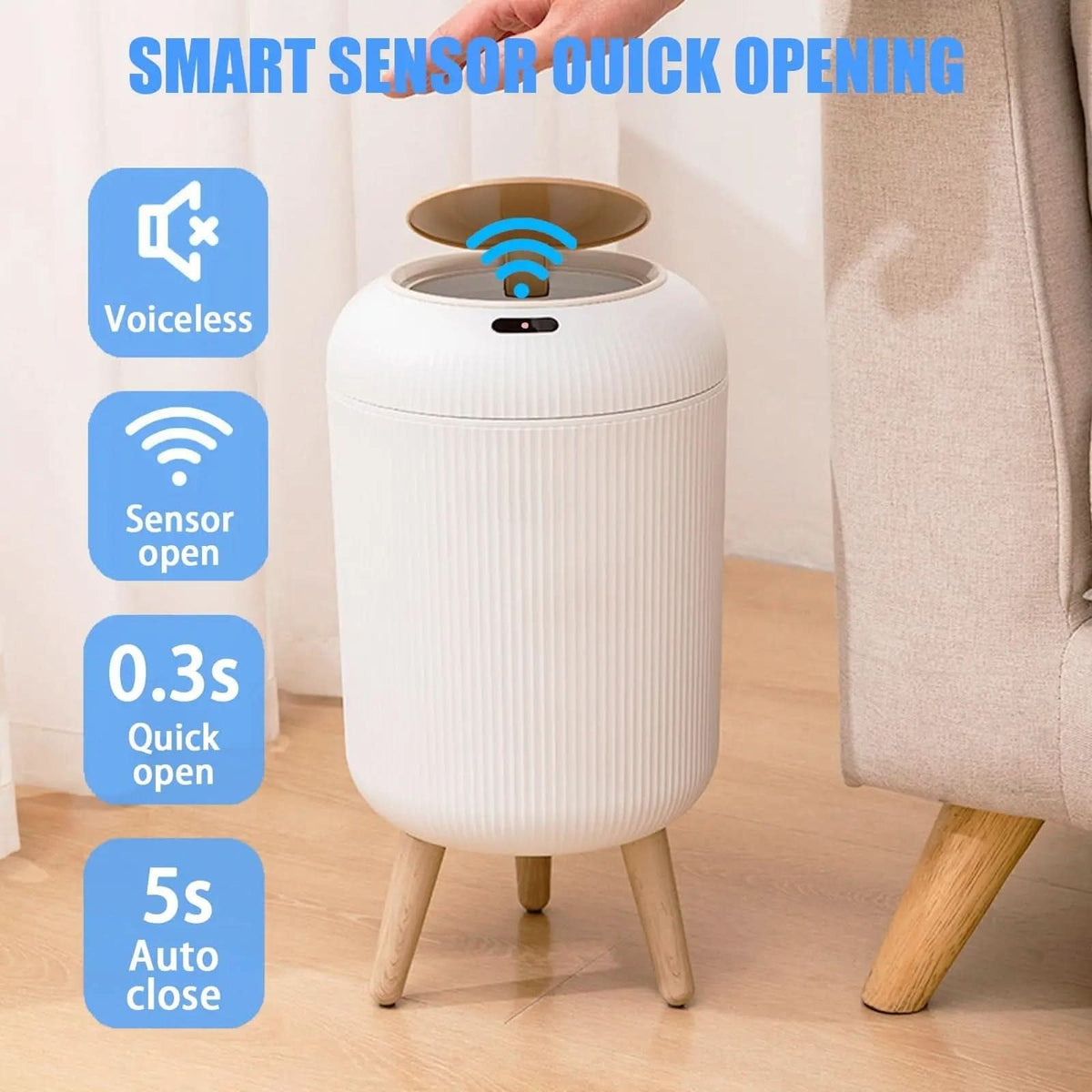 Smart Motion Sensor Trash Can – photo 10