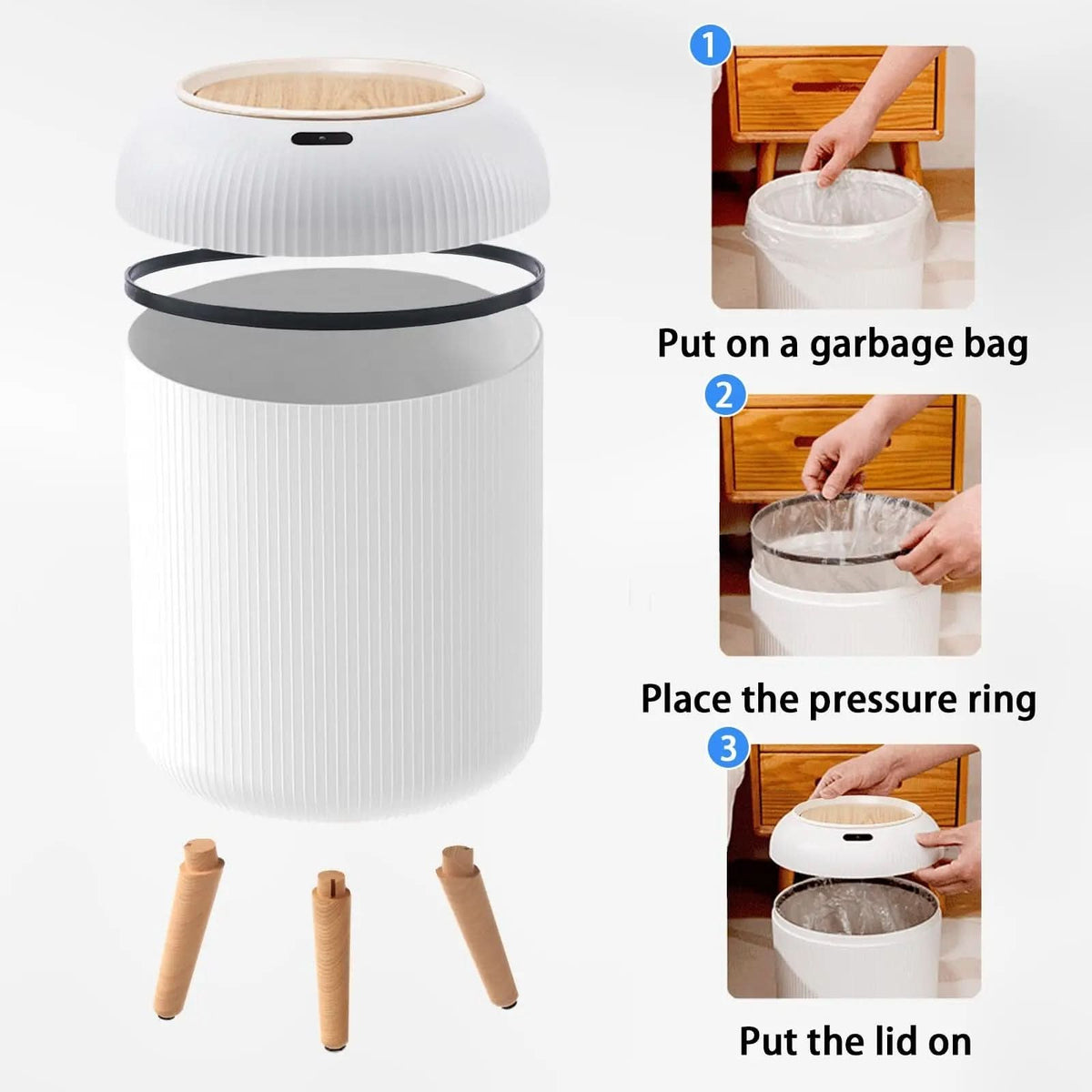 Smart Motion Sensor Trash Can – photo 8