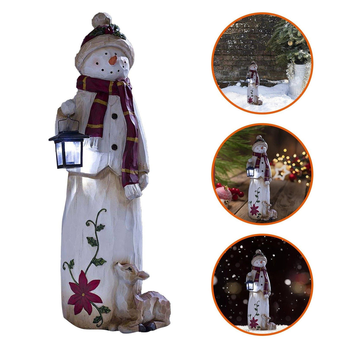 Woodland Snowman Lantern – photo 5