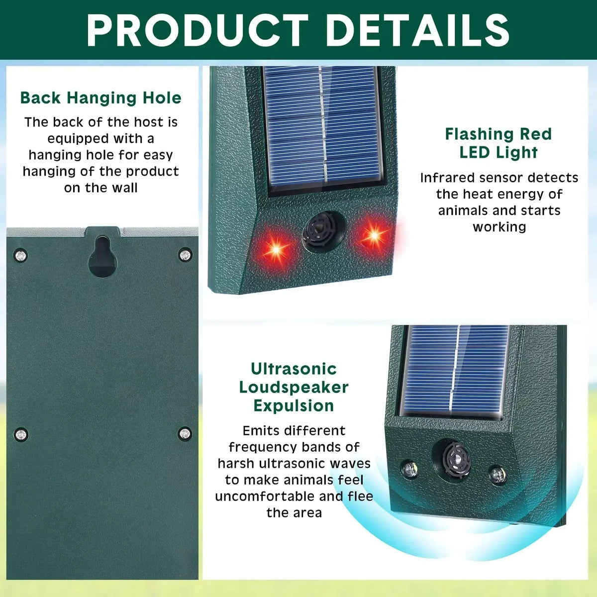 Solar Ultrasonic Bird Repeller – photo 3
