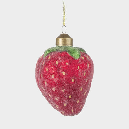 Sugared Strawberry Ornament – photo 2