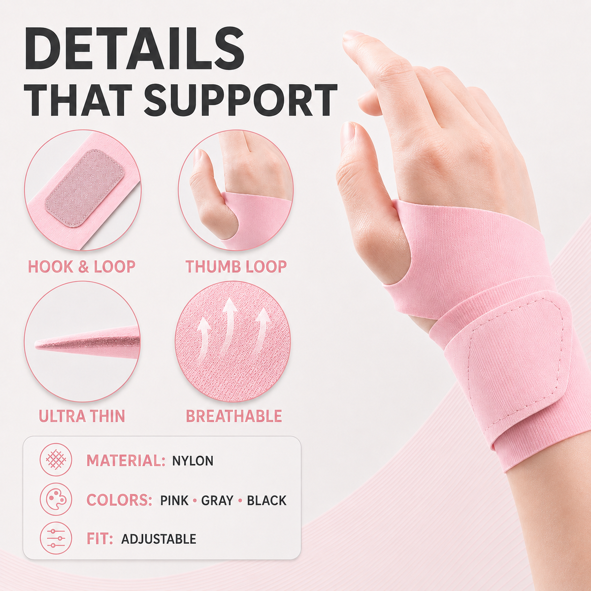 Ultra-Thin Wrist Support – photo 6