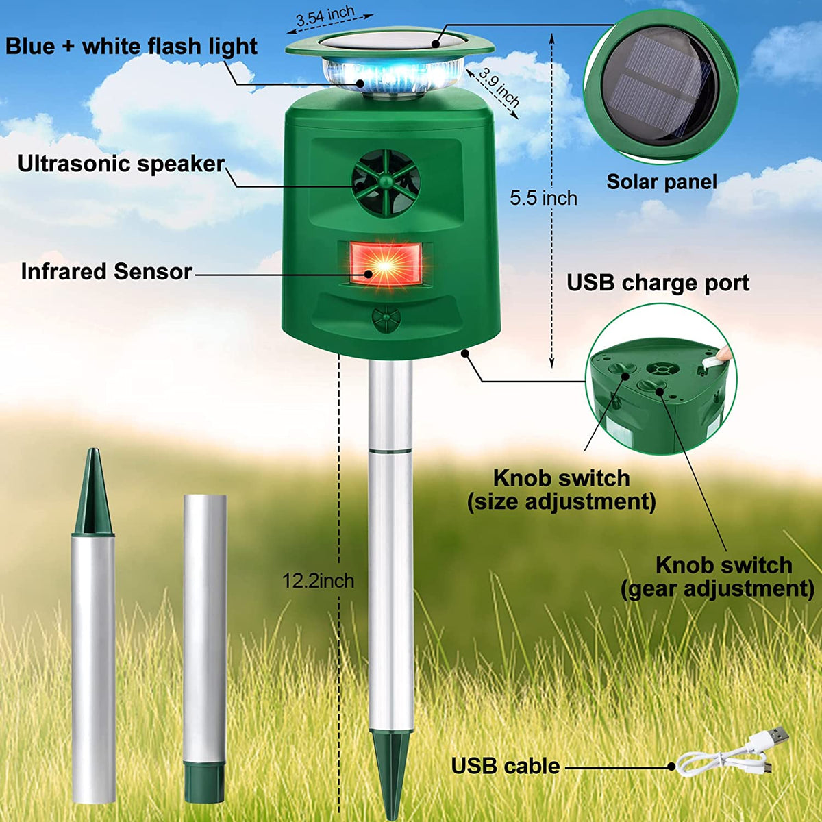 Ultrasonic Animal Repeller – photo 5