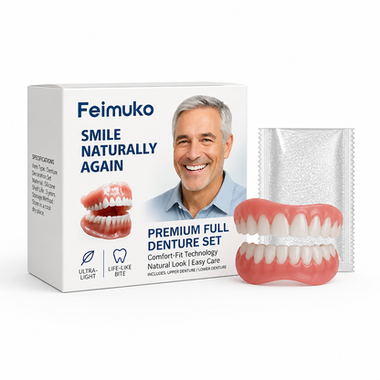 Upper and Lower Silicone Denture Set