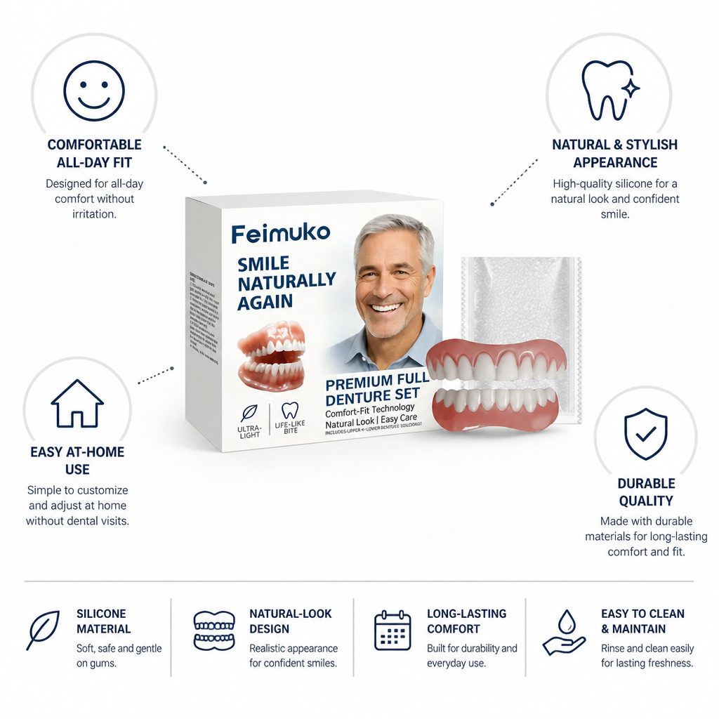 Upper and Lower Silicone Denture Set – photo 4