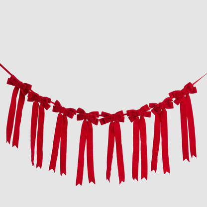 Red Velvet Christmas Bow