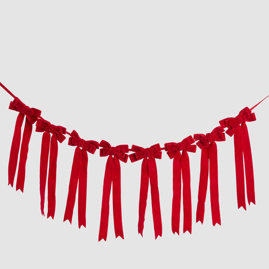 Red Velvet Christmas Bow