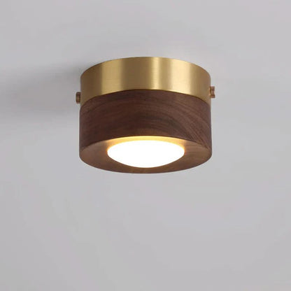 Walnut LED Ceiling Light – photo 2