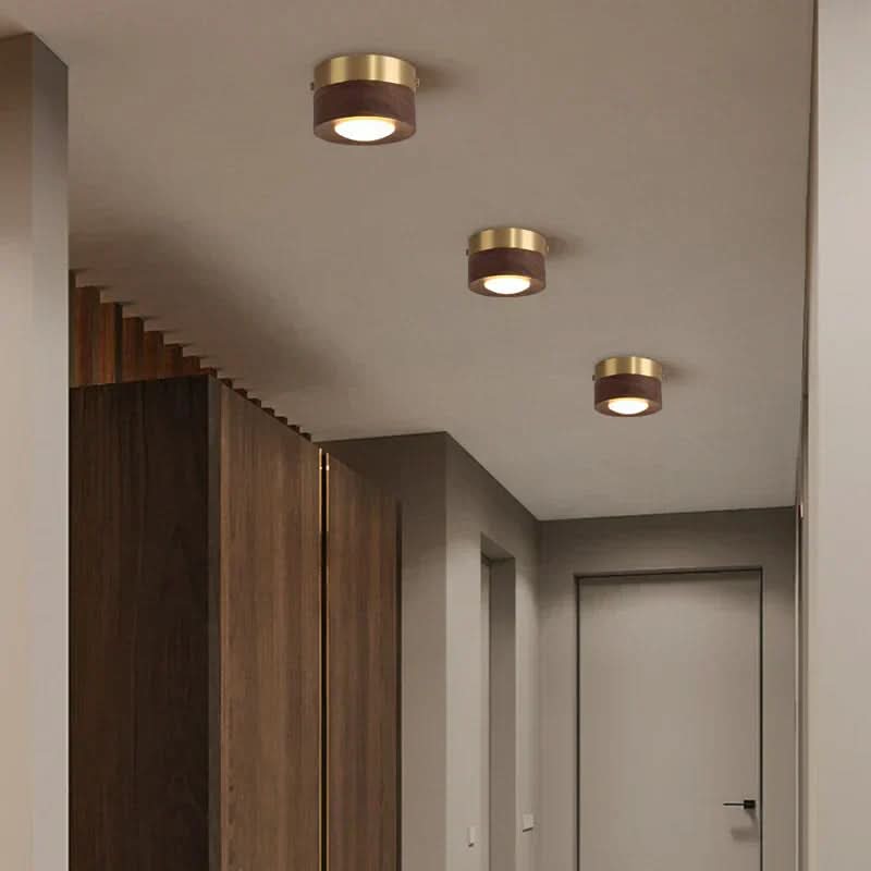 Walnut LED Ceiling Light – photo 4