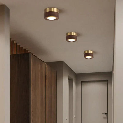 Walnut LED Ceiling Light – photo 4