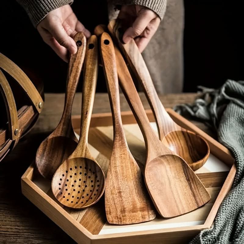 Wooden Kitchen Utensil Set