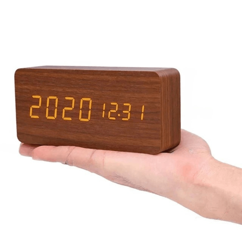Wooden LED Alarm Clock – photo 11