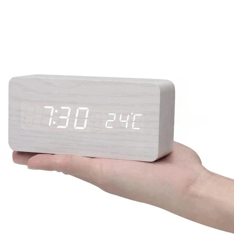 Wooden LED Alarm Clock – photo 12