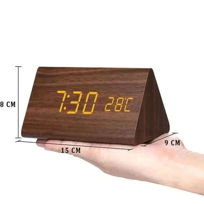 Wooden LED Alarm Clock – photo 4
