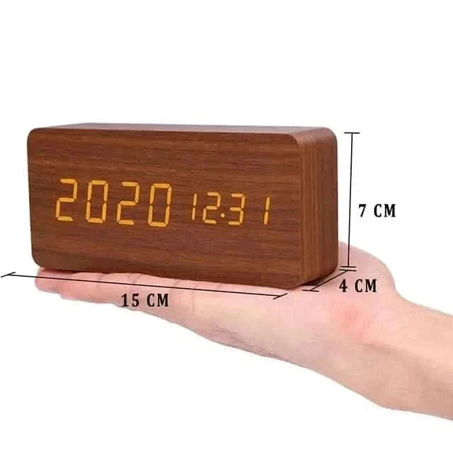 Wooden LED Alarm Clock – photo 5